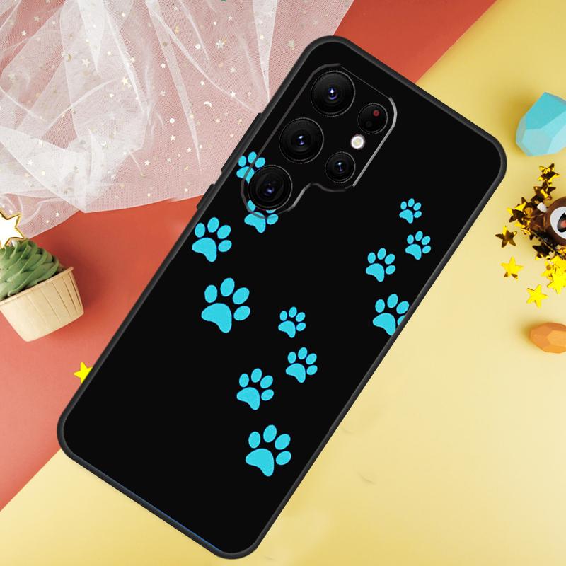 Cat Dog Paw Design Case For Samsung Galaxy S23 Ultra S24 S22 S20 S21 FE Note 10 20 Ultra S8 S9 S10 Plus Cover