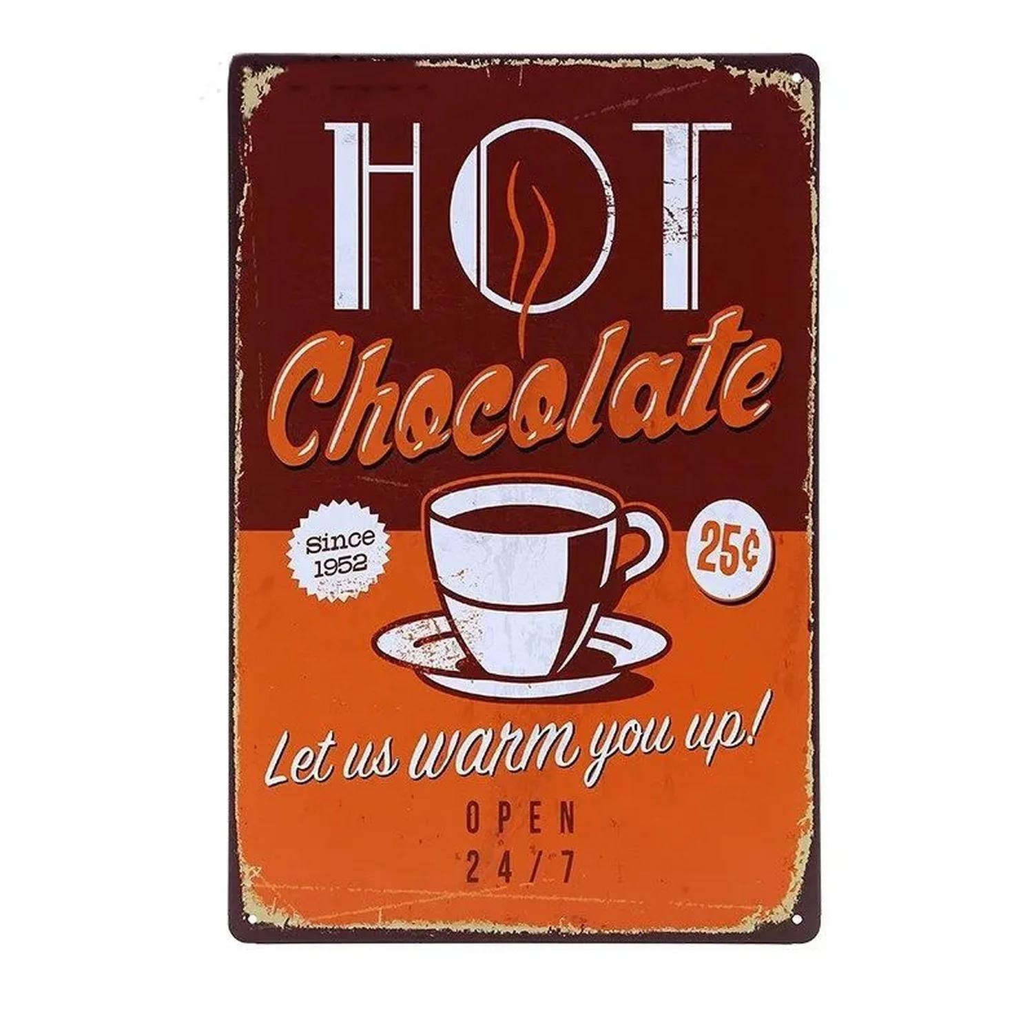 Vintage Coffee Metal Tin Signs Set Retro Cafe Bar Kitchen Wall Art Funny Quotes Decor 20x30cm(7.8x11.8inch)