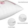 Alphabet A Throw Pillow Covers, 18" X 18" Pink Floral Monogrammed Pillow Cases - Letter A Pillow Covers - Initial Pillow Cover - Soft Square Cushion