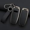Carcasă de protecție pentru chei de mașină din aliaj de zinc și piele pentru A3 A4 A5 A7 A6 C8 Q8 Q7 Q5 Q4 Q3 E-tron Accesorii pentru husa chei de mașină