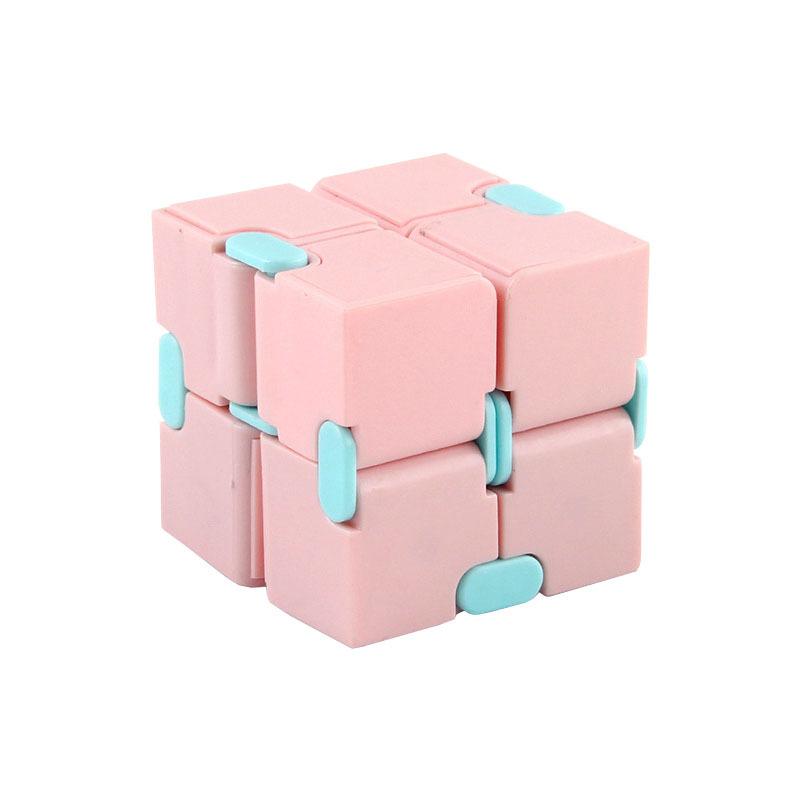 Infinitely Changeable Rubik s Cube, a Popular Creative Educational Toy That Can Be Put in Your Pocket and Flipped 1Pcs розовый