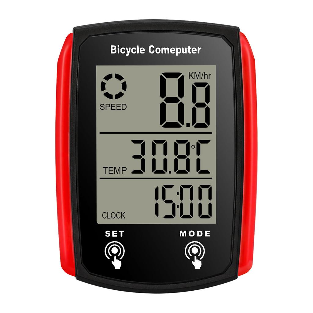 Wired Bike Computer 19 Functions Touch Bike Speedometer Odometer Waterproof Bicycle Computer with Backlight