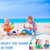 Baby Rain Stick Rainbow Hourglass Rain Music Instrument Toys Rattle Baby Educational Montessori Sensory Toy for Kids 6 12 Months