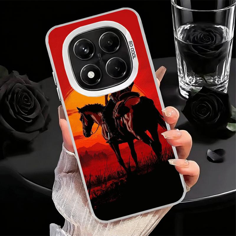 Red Dead R-Redemption Soft Phone Case for Xiaomi Redmi Note 13 14 15 Pro Plus 12S 12 11S 11 11T 10S 10 Shockproof Cover Back She