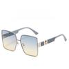 Summer Uv400 Female Square Sunglasses With Blue Pc Lenses For Fashion And Travel