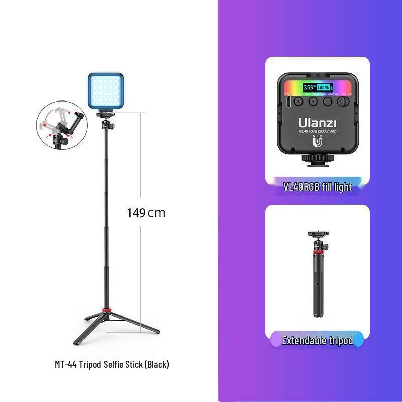 2025 VL49RGB Mini Pocket Full Color Fill Light for Mobile Photography