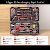ZHANDUO 82-Piece Household Tool Kit with Lithium Electric Drill CN Plug (adapter Included)