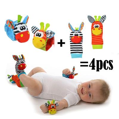 Sozzy Baby Rattle Toy Rattle Set Baby Sensory Toys Foot-finder Socks Wrist Rattle Bracelet Gift