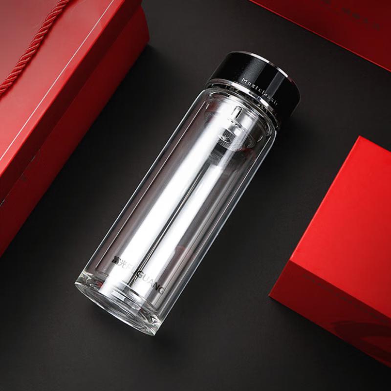 

FUGUANG Mingcheng Antibacterial Double-Layer Glass Cup