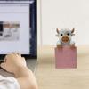 Highland Cow Memo Board Resin Notes Holder Cute Desktop Decoration Office Study Organizer Practical Gift for Home And Office Use