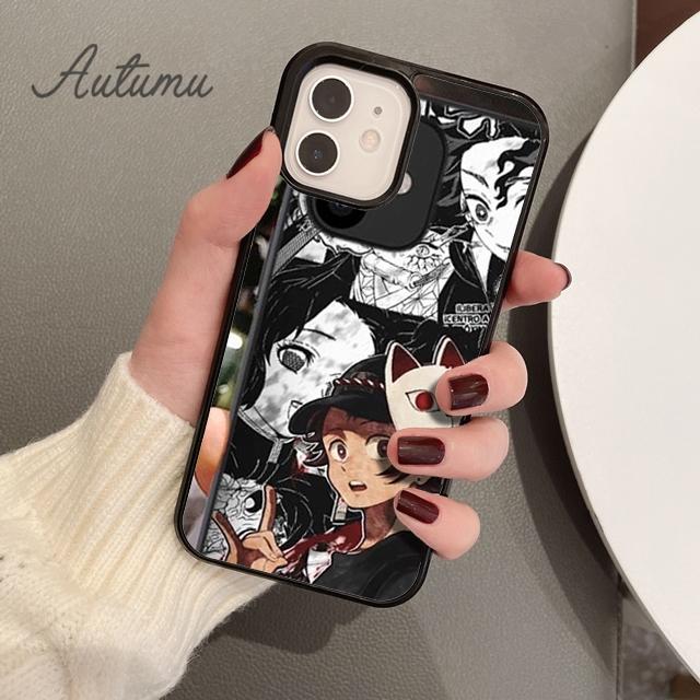 Demon Slayer Kimetsu no yaiba Handyhülle für iPhone 11 12 13 14 Pro Max mini XR XS SE 2020 7 8 Plus Samsung Galaxy S21 S22 Hülle