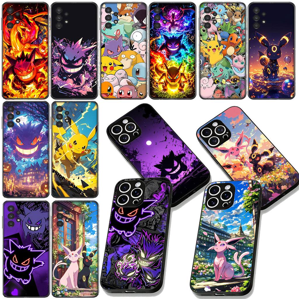 P-Pikachus Espeon P-Pokemons Gengar Umbreon Case for Motorola Moto Edge 50 30 Fusion 40 NEO Ultra Pro G22 G23 G35 G84 G13 G53