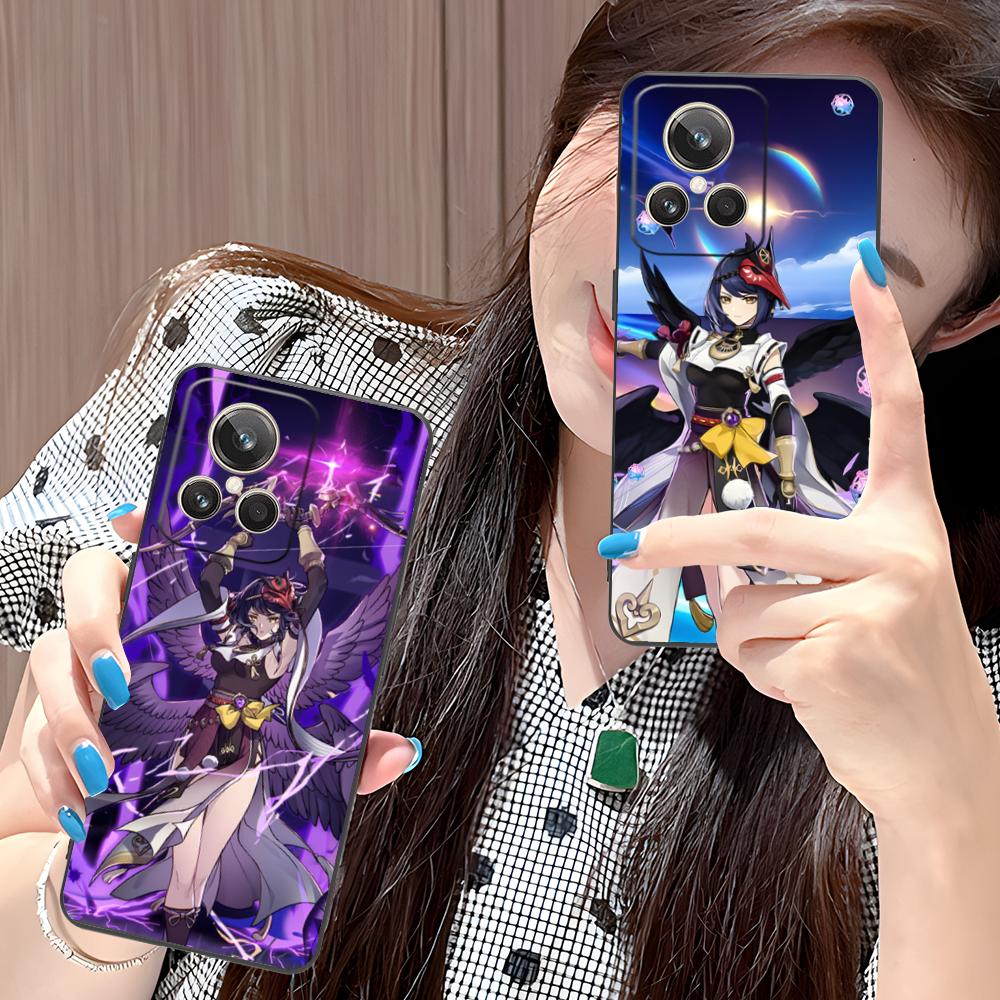 Game GI Kujou Sara Mobile Phone Case for Realme GT 8 Neo Pro C75 73 71 C67 65 C55 53 C35 31 C20 15 Colorful Printing Cover Cover
