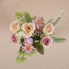 Plastic Simulation Rose Bouquet Real Touch Fake Flower  Living Room Desktop