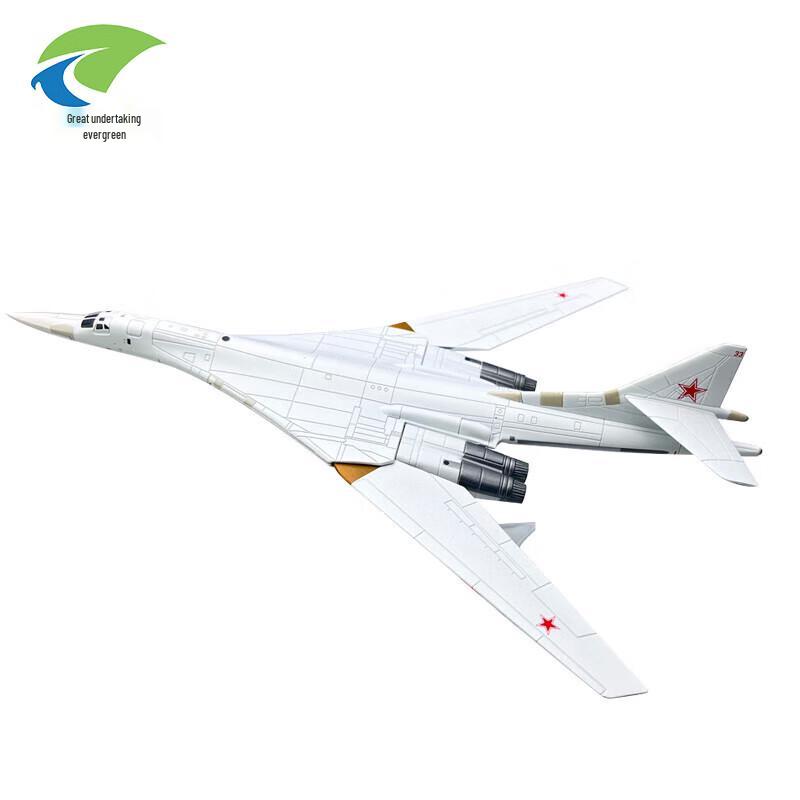 Tu-160 White Swan Bomber Military Aircraft Model (1:200 Scale)