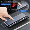 Car Temporary Parking Number Plate Aluminium Alloy Slide Adjustable Sticker For Volvo S40 S80L S60 S90 XC40 XC60 XC90 V40 V60 T6