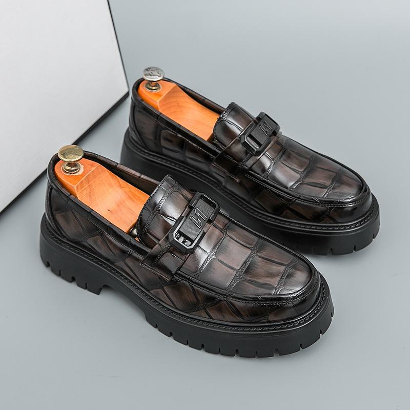 

Foreign trade 2025 new large size British style business leather shoes fashionable versatile platform foot shoes men s shoes 38