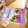 Dora Explorer Customizable Name Area Rug Design for Playrooms Balcony Bedrooms Hallway Antislip Carpet Office home decor Best for Christmas