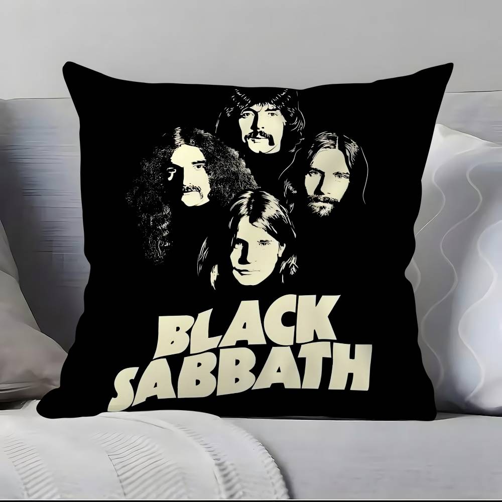 Band B-Black S-Sabbath Kissenbezug Kissenbezug Weich Hautfreundlich & Bequem mit einem Verdeckten Reißverschluss 16x16Inch