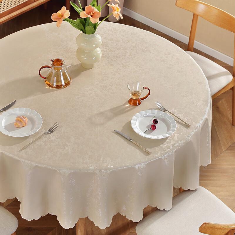 NHZHIW Waterproof Oil-Proof Round Tablecloth, 3m Diameter