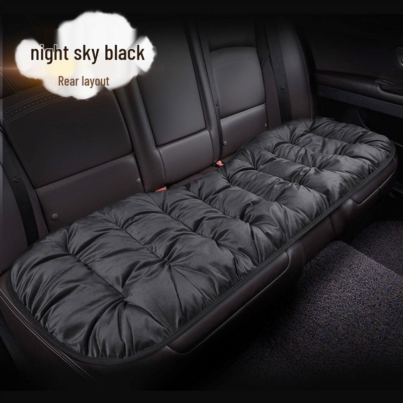 Velvet Car Lumbar Support Cushion Set: Thickened, Warm & Comfortable for Autumn/Winter