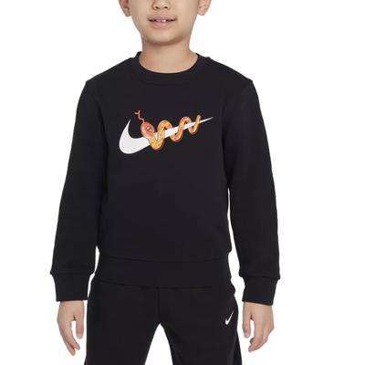 Nike Hoodie Schlange Willkommene Neue Serie Einfach Rundhals Langarm Kinder Hoodies Schwarz IH0994-010