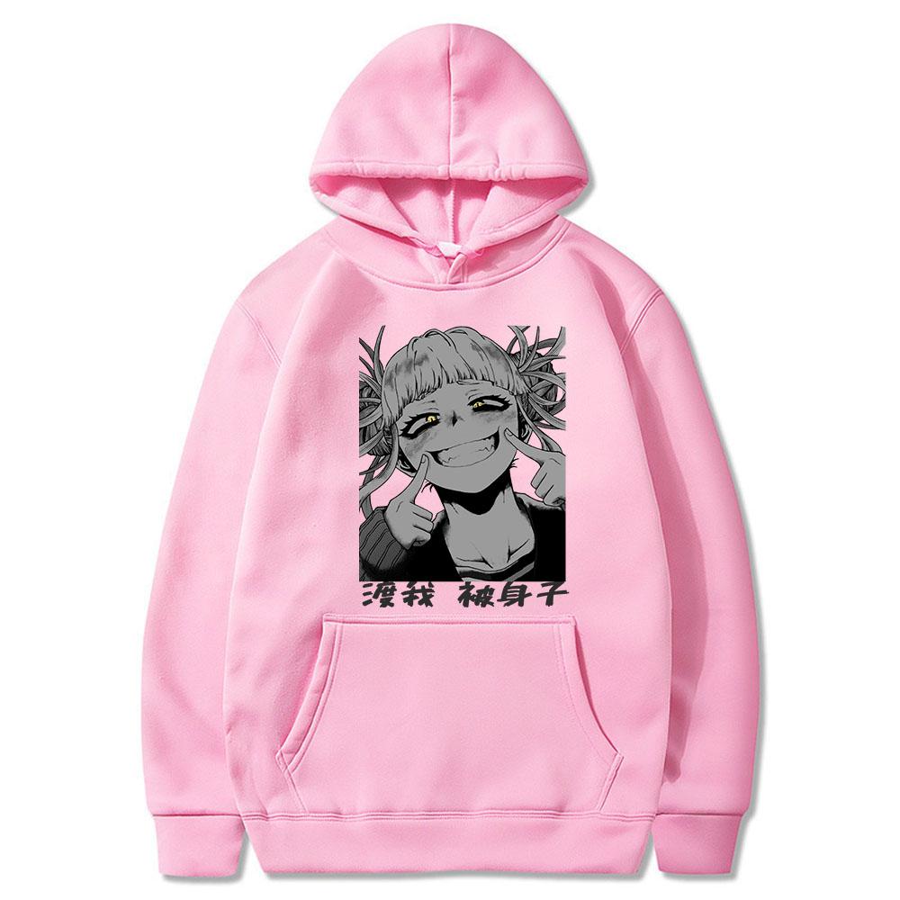 Japan Anime My Hero Academia Himiko Toga Graphic Printed Men Women Hoodies Boku No Hero Academia Streetwear Harajuku Sweatshirt