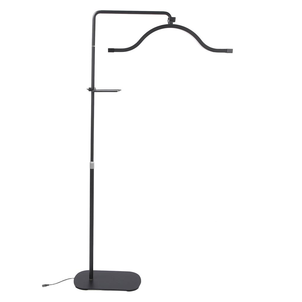 Floor Half Moon Light 29inch Rotating Hd 45W 3200K5600K Height   with Phone Clip Half Moon Lamp for Buty Skincare