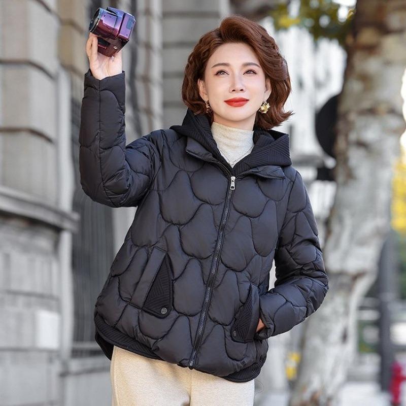 Winter Hooded Warm New Wide Too Temperament Thickened Women's Cotton-padded Coat