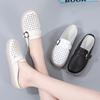 Baotou half slippers women's outer wear 2025 summer one-pedal comfortable hundred soft soles with hollow non-slip nurse cool slippers