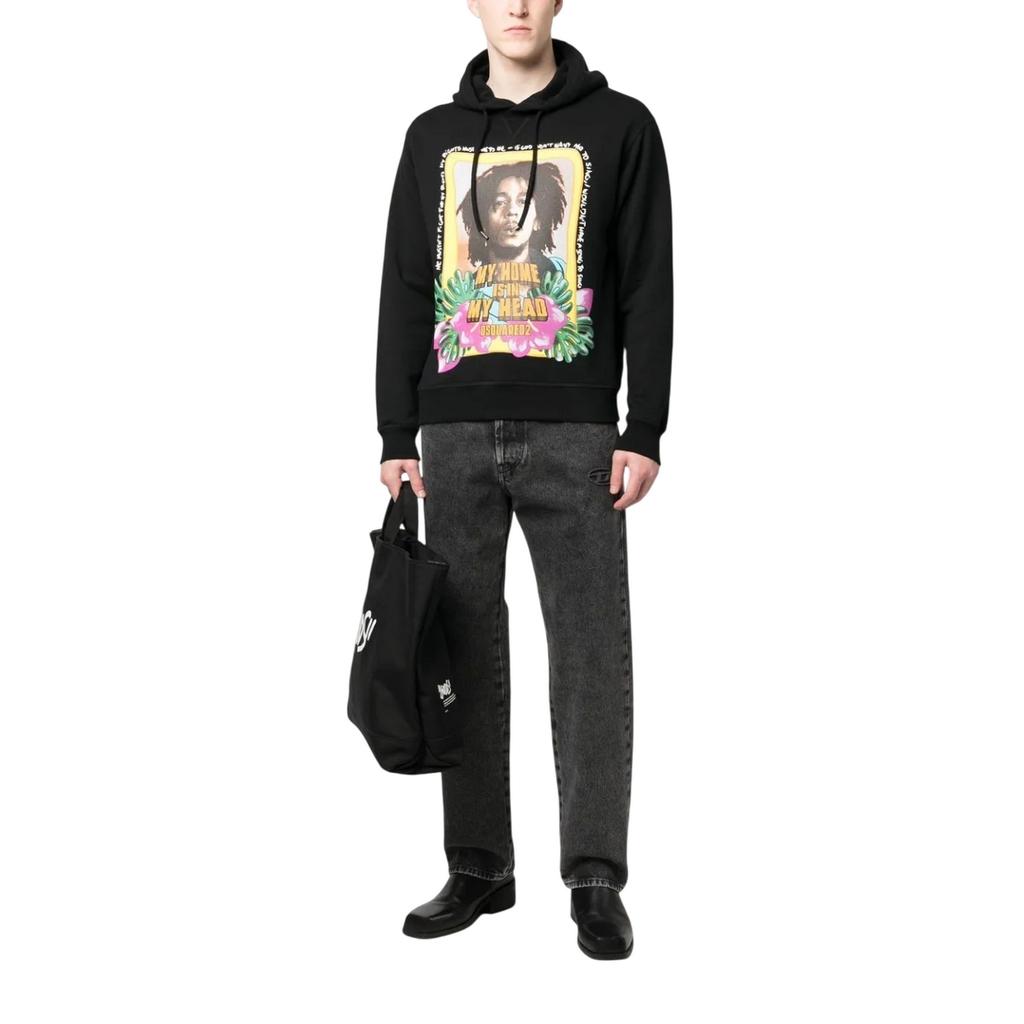 DSquared2 Mens Bob Marley Hoodie