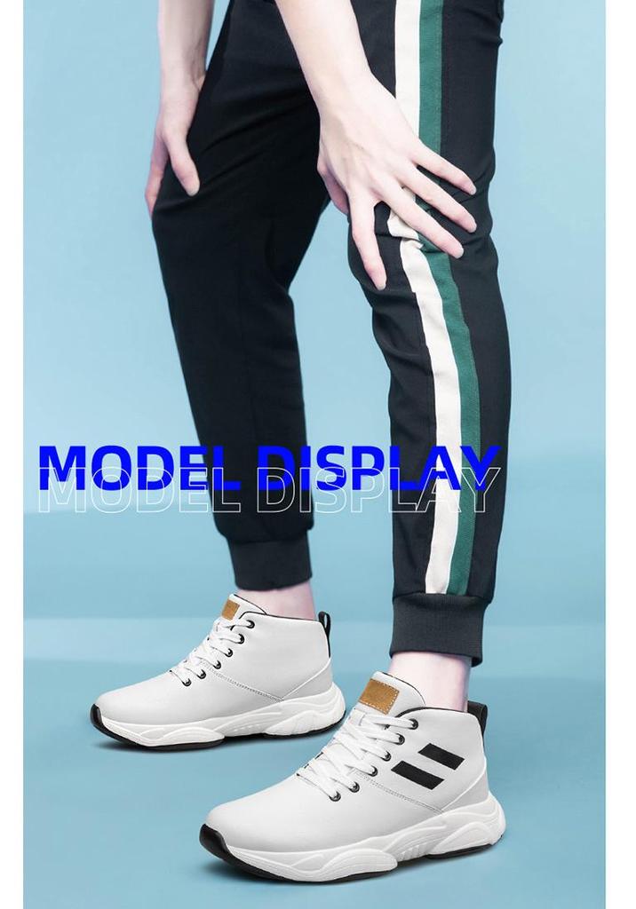 Men's Autumn Casual Breathable Height Increasing Sports Shoes 8CM – Invisible Lift Dad Board Shoes.