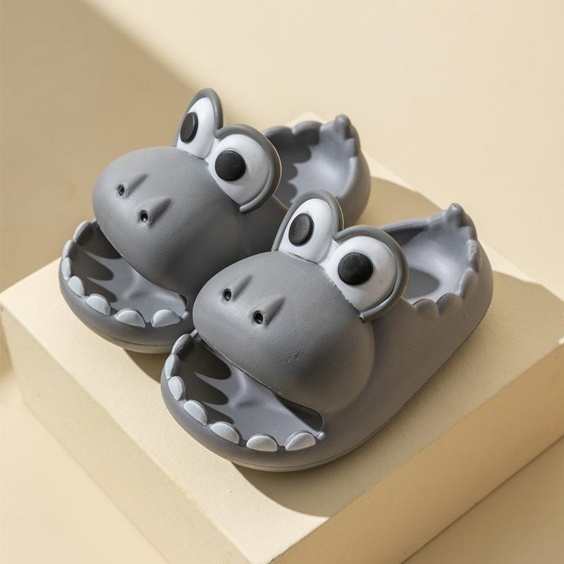 Dinosaur Children's Slippers Summer Boys and Girls Thick Bottom Non-slip Indoor Home Cartoon Parent-child Sandals Slippers