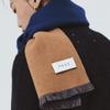 ONSZ Wool Cashmere Solid Double-Sided Logo Muffler