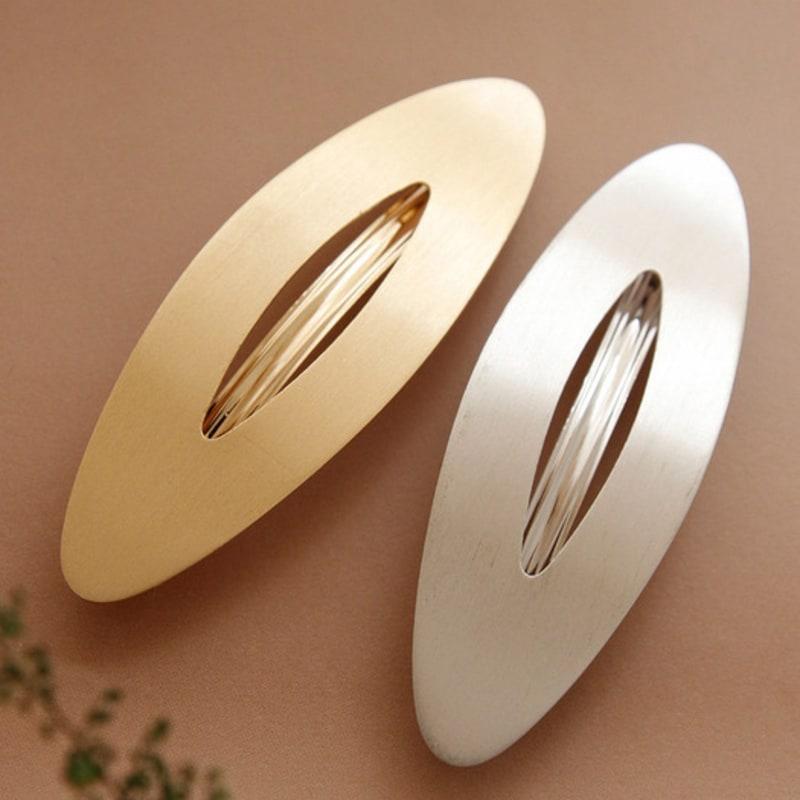 J.Lauren Bold Metal Donut Auto Hair Pin H01195