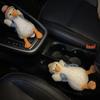 High Quality Soft Plush Bowknot Car Gear Shift Cover Auto Shifter Hand Brake Car SeatBelt Cover Auto Interior Accessories