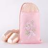 New Pink White Dance Bag Shoes Storage Pouch Ballet Organizer Handbag Bags 1PC Pouches Satin Ballet Shoe Bag Dance Shoes Pouch