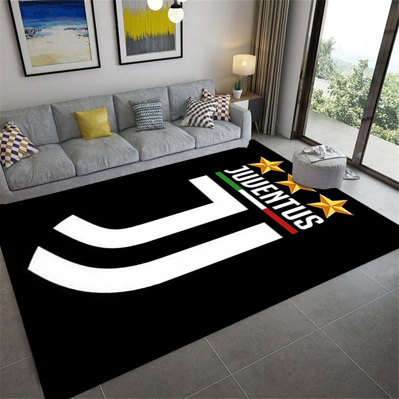 2026 NUOVO Tappeto Juventus FC per Soggiorno Camera da Letto Casa Decorazione Divano, Tappetino Antiscivolo per Giochi Bambini