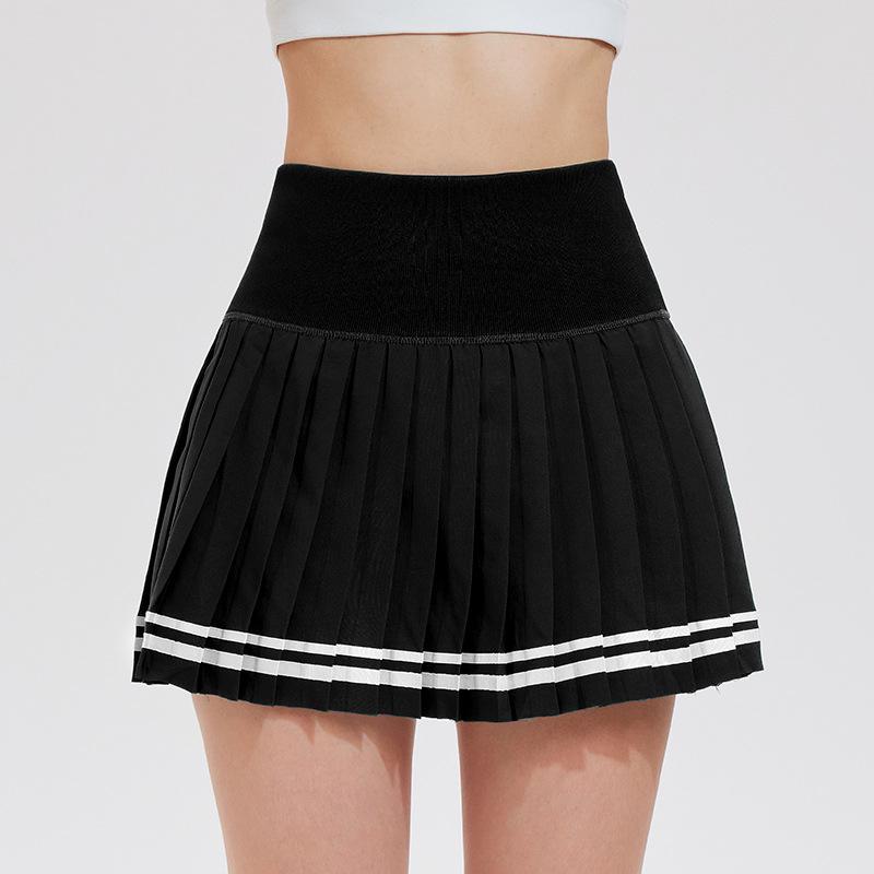 Cai Jue Women s High Waist Honeycomb Pleated Tennis Skirt for Sports & Fitness Double Extra Large