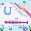 Silicone Silicone Fish Bone Stretch Fish Bone Squeeze Ghost Fish Bone Fidget Toys  Office Workers