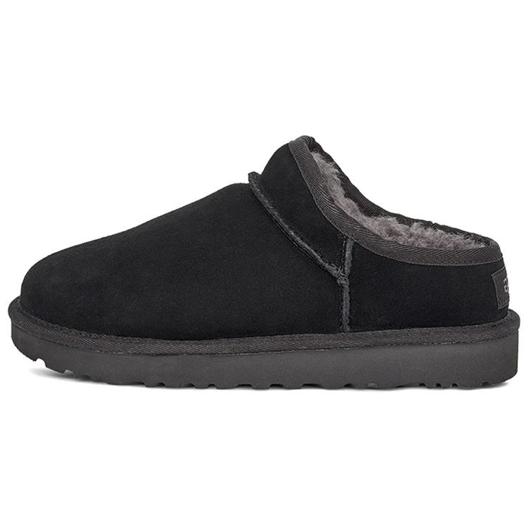 (WMNS) UGG Classic Slippers Fleece Lined Black Women s 1108193-BLK EU 36