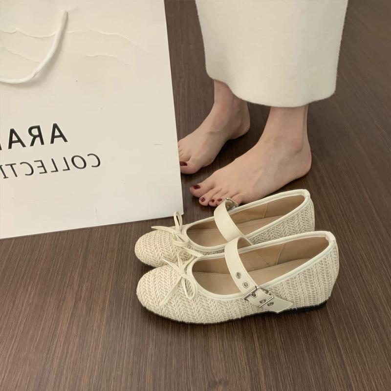 

Inner height increase ballet single shoes women s new summer skirt with word belt Mary Jane shoes evening shoes 35