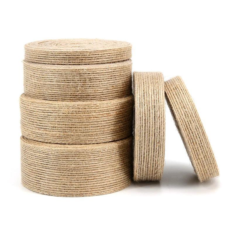 Handmade Burlap Jute Ribbon for DIY Bows and Hair Accessories