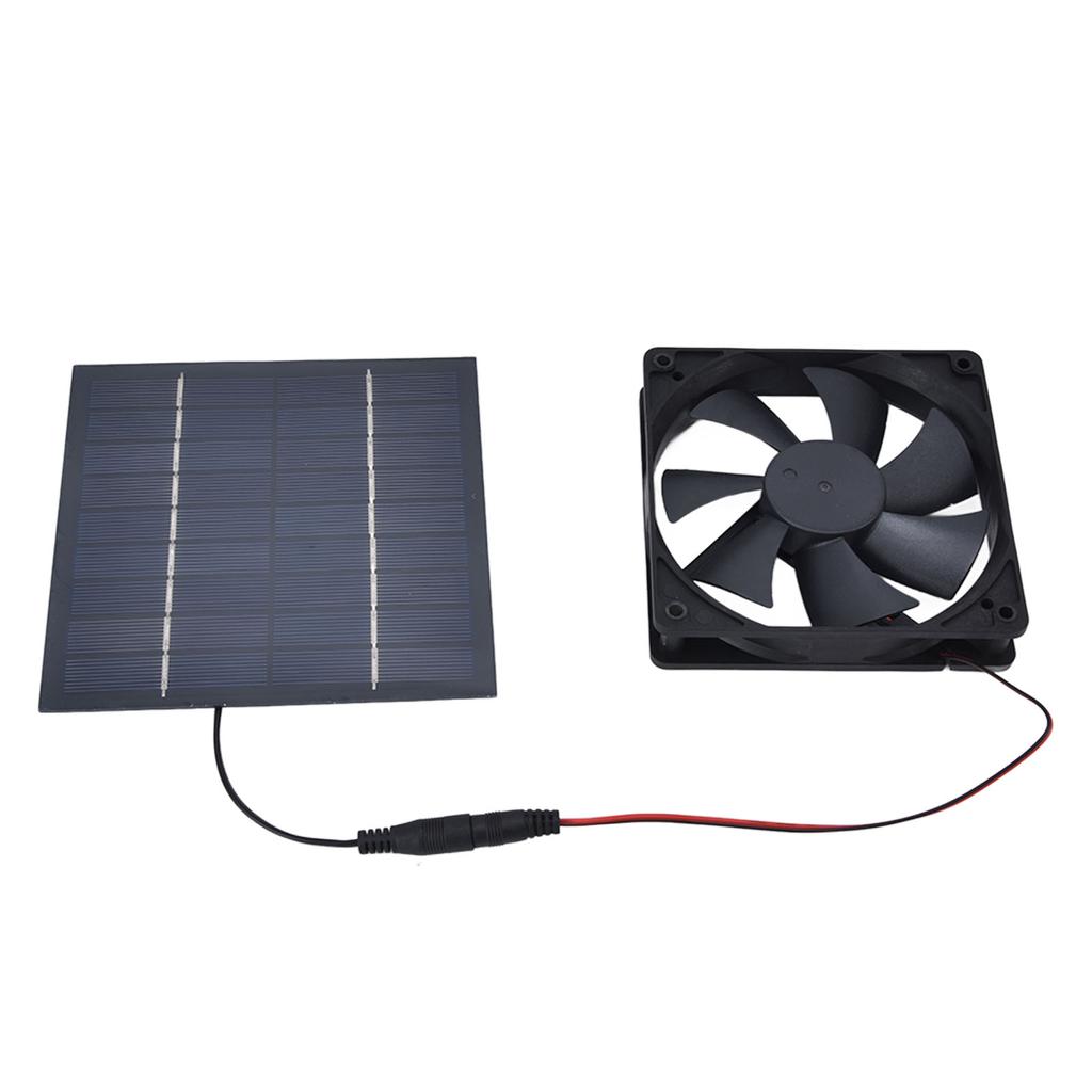 Solar Powered Exhaust Fan 10W Single Fan Waterproof Solar Panel Fan Kit for Chicken Coops Greenhouses