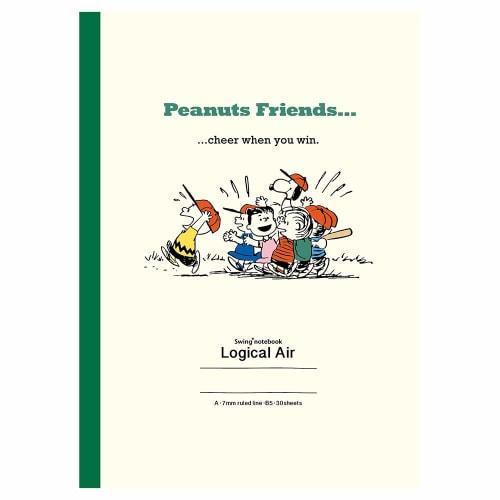Nakabayashi Logical Air Note 5-Book Pack Semi-B5 A-lined Snoopy S-143A-5P