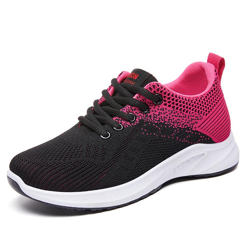 2025 Women's Summer Breathable Flyknit Casual Sneakers - Fashionable Student Shoes
