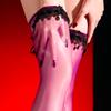 Sexy Stockings Thin High Stocking Lace Bandage Sock Mouth Over Knee Stocking Women Vintage Ultrathin Sheer Glossy Shiny Stocking
