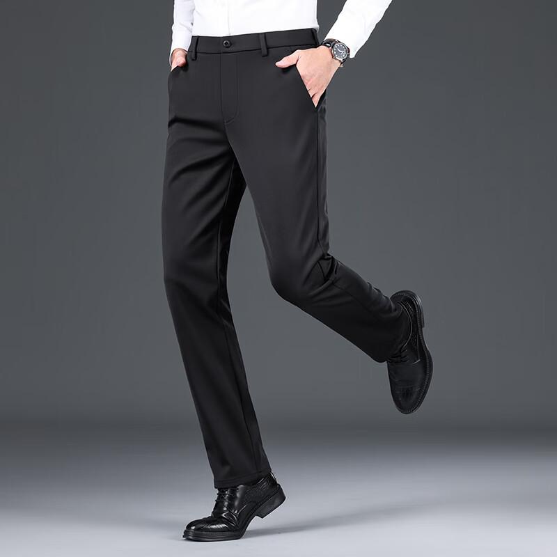 Yiliteng Men's Business Casual Straight-Leg Pants YTMSDKY7629