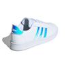 Adidas Neo Grand Court Leather Breathable Low-Top Sneakers Kids Sneakers White Blue FW1274