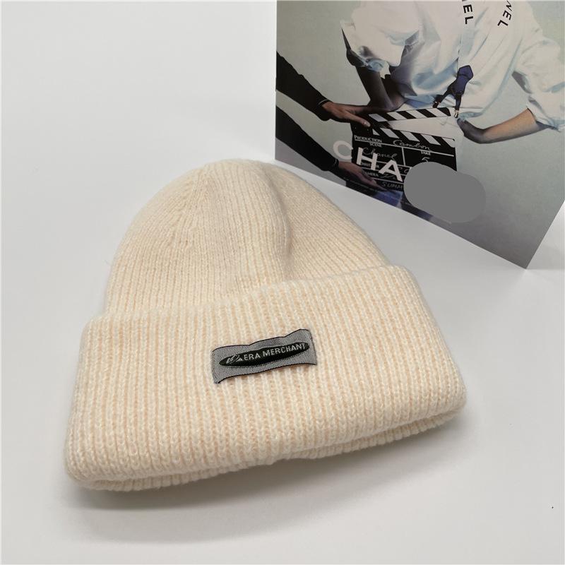 Women's Autumn and Winter Casual Versatile Thickened Ear Protection Bike Warm Small Label Knitted Hat Couple Korean Style Trend